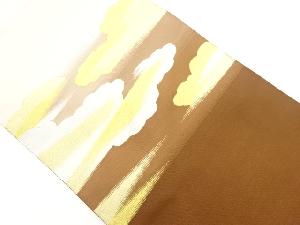 綴れ雲に霞模様織出し名古屋帯